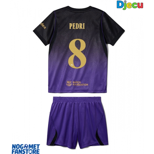 Barcelona Pedri Gonzalez #8 Gostujuci Dres za djecu 2026-27 Kratak Rukav (+ Kratke hlače)